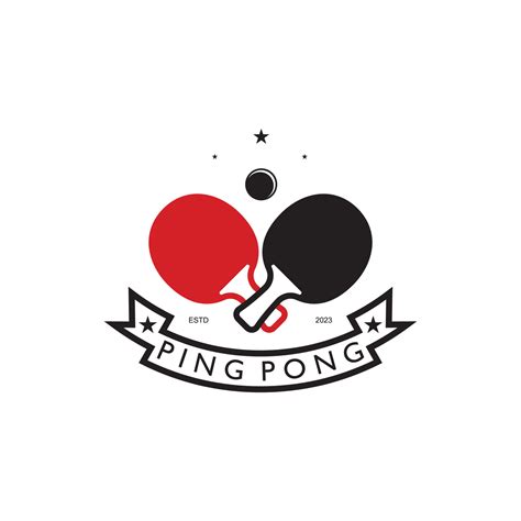 Simple Table Tennis Logo Ping Pong Creative Logo Template Sports Games Clubs Tournaments And