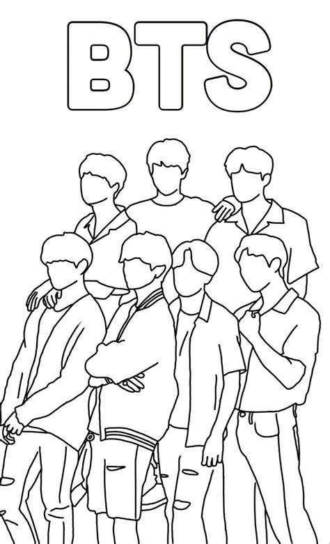 Printable Kpop Coloring Pages