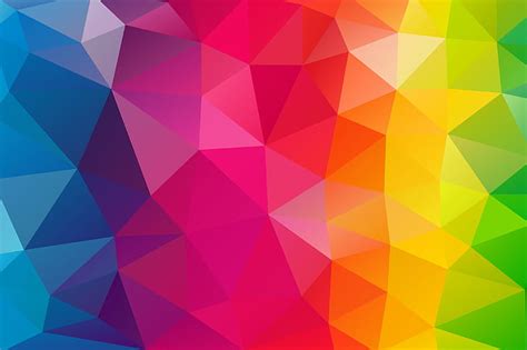 Hd Wallpaper Triangle Abstract Hd Colorful Background 4k Multi