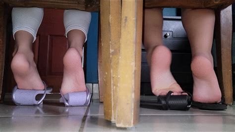 Double Shoeplay In Flip Flops By Lilian And Abi Part 1 Best Latin Shoeplay Videos Clips4sale