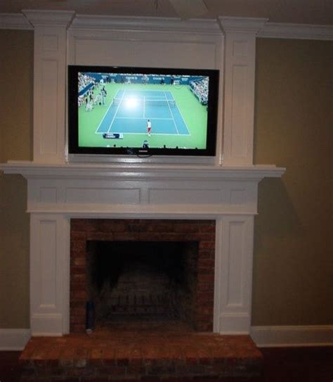 Once you figure out what type of wall you have, picking a tv mount and getting it installed isn't much different than mounting it on any wall. Home- Living Room | Tv over fireplace, Fireplace, Home