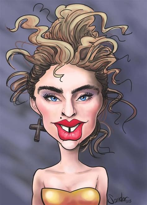 Caricatura Da Madonna Madona Madonna Art Caricature Sketch Still