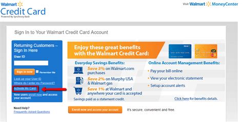 If you do not have this information, you will not be able to register the account at this time. Walmart Credit Card Login | Make a Payment - CreditSpot