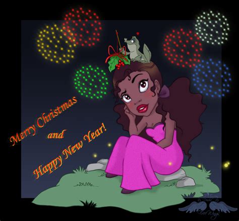 Princess Tiana Happy Holidays By Freewingss On Deviantart