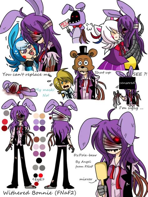 Withered Bonnie Reference By Angel From Fnaf Deviantart Com On