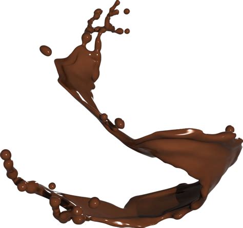 Download Chocolate Milk Splash Png Splash Melted Chocolate Png
