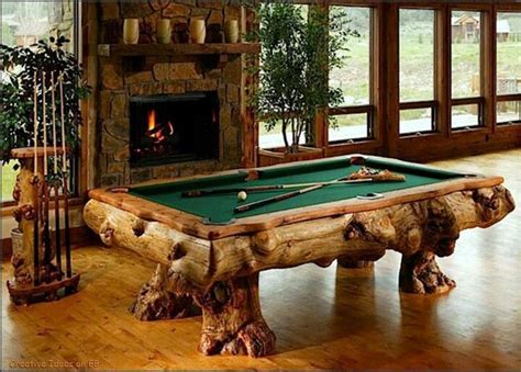 Way Cool Log Furniture Pool Table Billiards