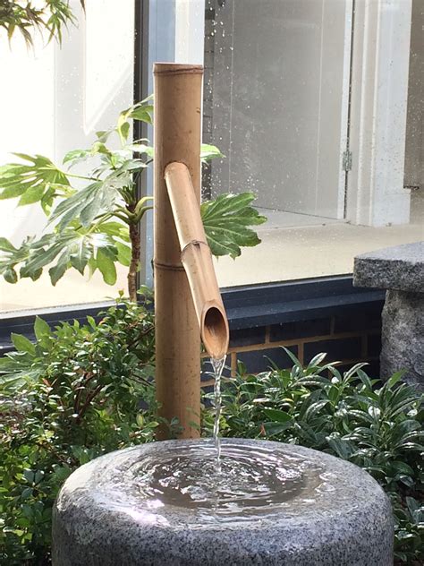 Traditional Water Feature Bamboo Water Fountain Small Japanese
