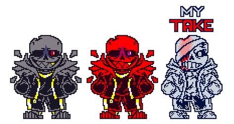 Underfell Sans Battle Sprite And My Take On It By Guardianofskeleto On