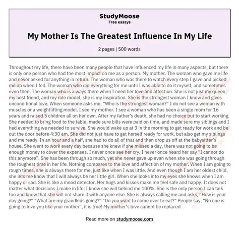 🎉 Simple Essay On My Mother My Mother Essay In English 2022 10 17