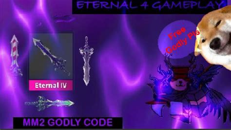 They are obtained from crates, crafting, gamepasses, events, trading, or codes from buying merch on shopmm2.com. Murder Mystery 2 ETERNAL 4 Godly Gameplay + HOW TO GET A ...
