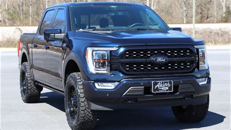 2021 Antimatter Blue Ford F150 Platinum Covert Edition Truck Review