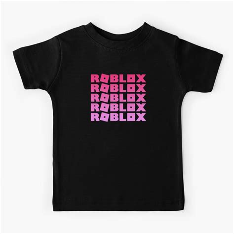 Roblox Neon Pink Kids T Shirt By T Shirt Designs Redbubble