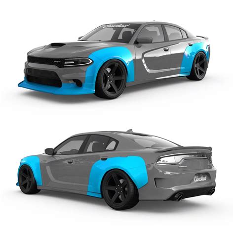 Clinched Flares Charger Widebody Kit Unpainted Wb Char Sxt 15 23