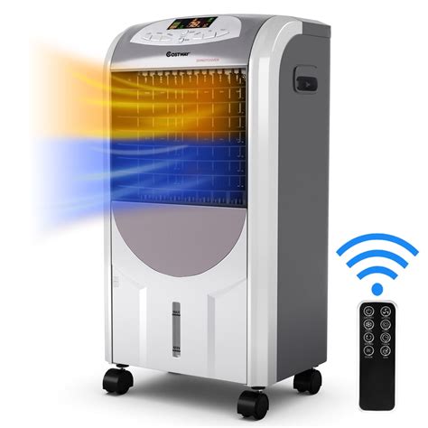 Costway Portable Air Cooler Fan And Heater Humidifier With Washable