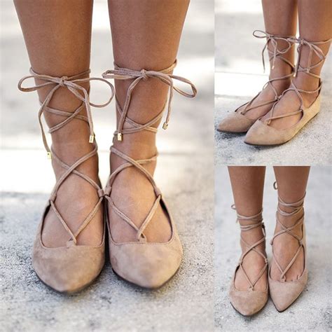 Must Have These Lace Up Ballet Flats Have Just Landed And We Love Them