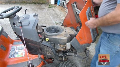 How To Remove The Hood On A Husqvarna Riding Mower Youtube