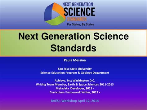 Ppt Next Generation Science Standards Powerpoint