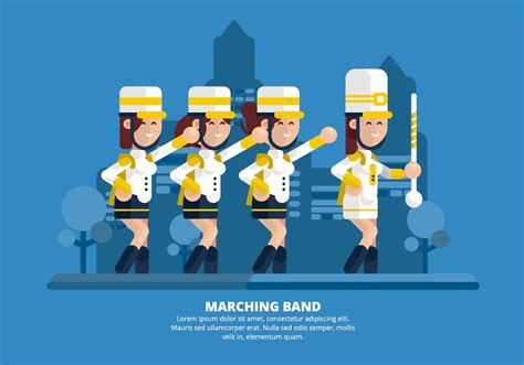 Marching Band Illustration 157005 Vector Art At Vecteezy