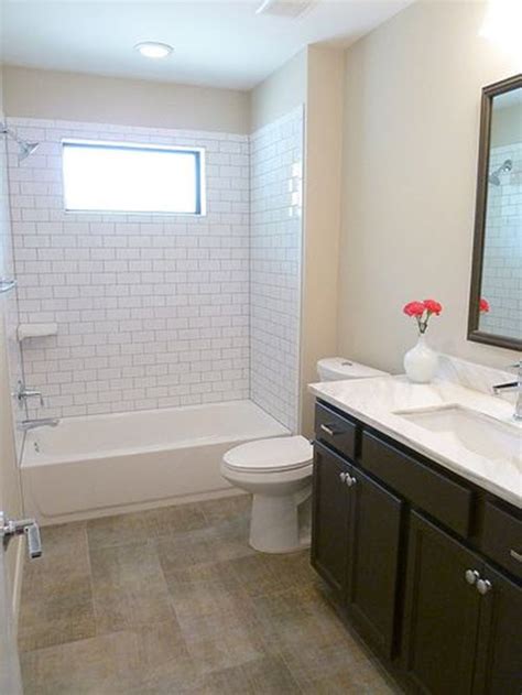 The tub/shower is usually the focal point of your bathroom remodeling project, and so you should in this way, you can have your personal style of the bathtub and matching tiles in your bathroom. 29 white subway tile tub surround ideas and pictures 2020