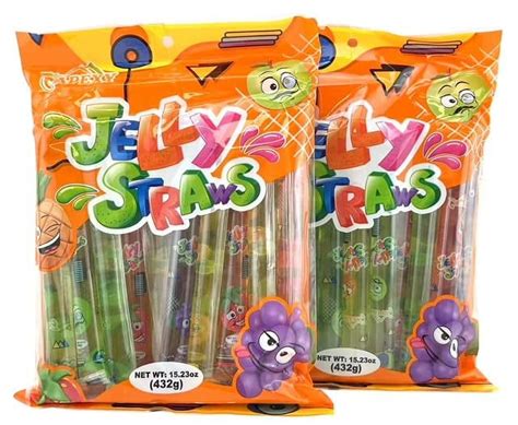 Apexy Jelly Straws Fruit Jelly Filled Strips Tiktok Candy Trend Items