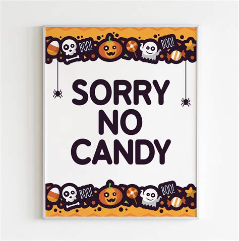 Printable Sorry No Candy Sign Printable Word Searches