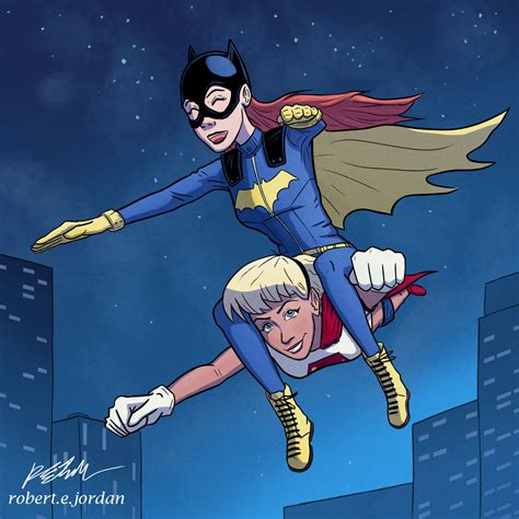 Batgirl And Supergirl By Robertejordan On Deviantart