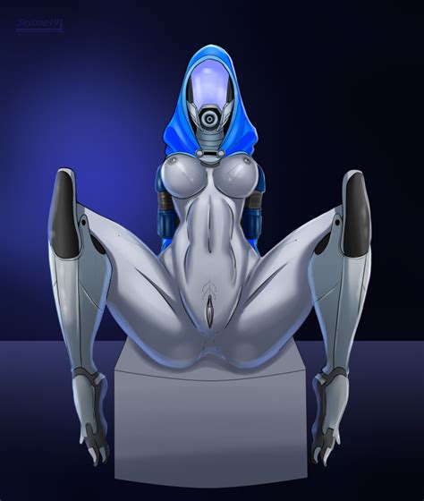 Rule 34 Aleen Zeta Alien Alien Girl Breasts Hood Legs Spread Mask Mass Effect Pussy Quarian