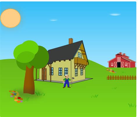 Farm Background Clip Art at Clker.com - vector clip art online, royalty