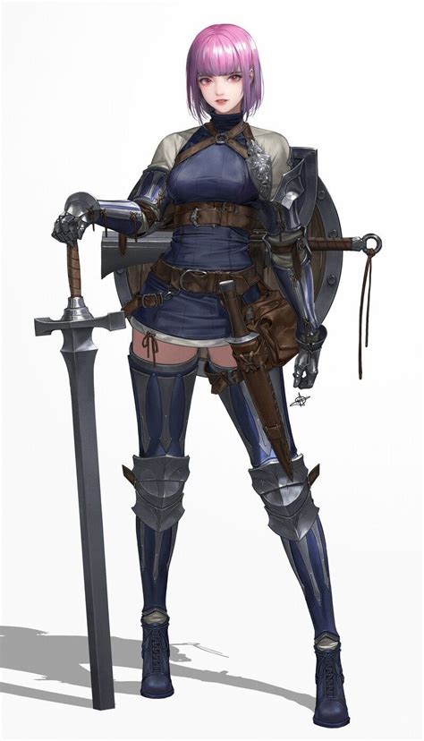 Artstation The Mercenary Daeho Cha Warrior Woman Concept Art