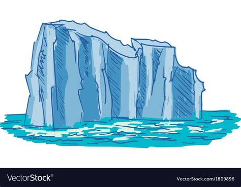 Iceberg Royalty Free Vector Image Vectorstock