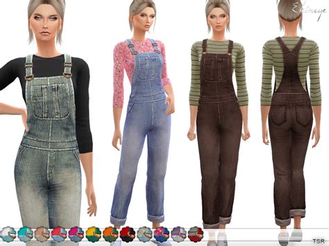 Denim Overalls By Ekinege From Tsr Sims 4 Downloads