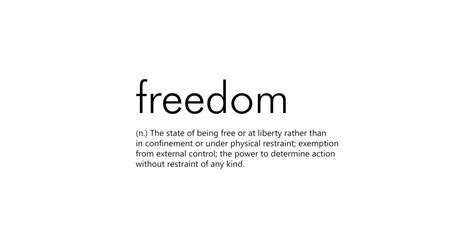 Freedom Definition Freedom T Shirt Teepublic