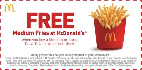 Below are 48 working coupons for mcdonalds coupons free from reliable websites that we have updated for users to get maximum savings. McDonald's Free Coupons: Coupons