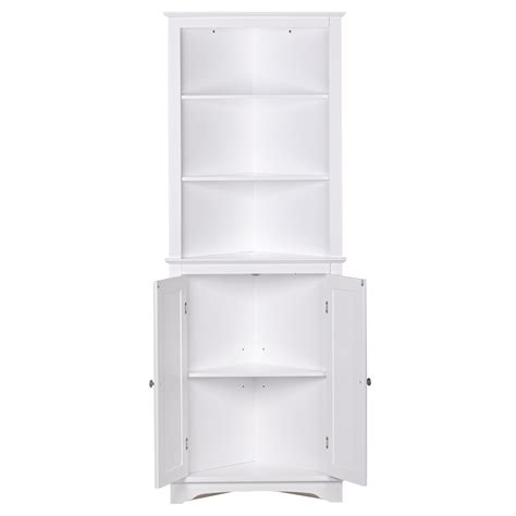 Tall Corner Bathroom Cabinet White Semis Online
