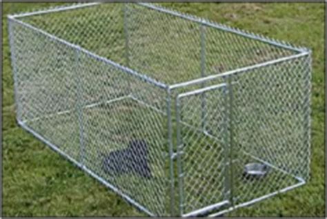 Although, if you do it yourself, you can do it for about $300. Outdoor Dog Kennel Kits. Build your own Chain Link Dog Fence Containment System and Pen