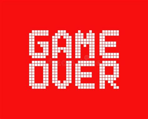 Game Over Pixel Art