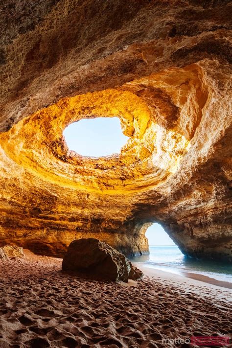 Famous Benagil Cave Faro Algarve Portugal Royalty Free Image