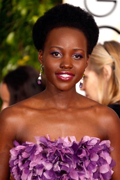 Lupita S Glittery Purple And Blue Pastel Eye Shadow And Floral Gown Had