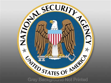 Nsa National Security Agency Seal Sticker Decal Logo Ebay