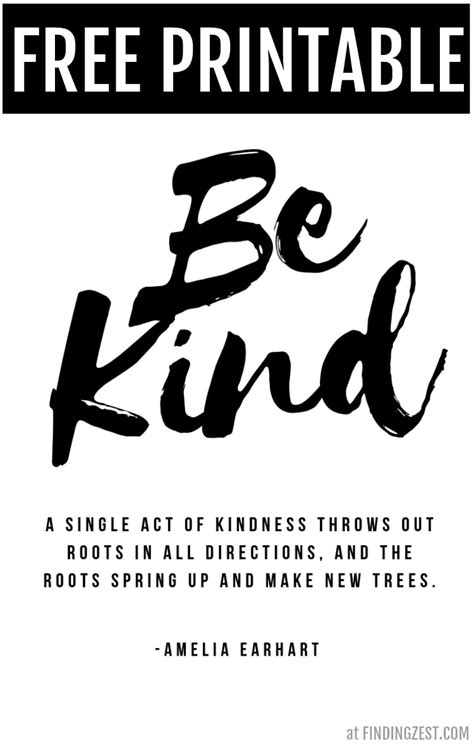Be Kind Printable Quote My Awesome Friendly Kid