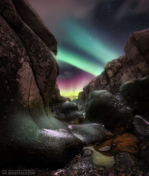 Landscapes Illuminated By The Northern Lights In Teriberka
