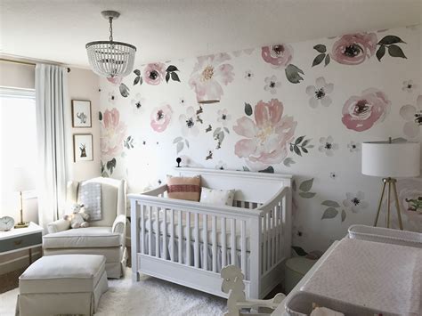 Baby Girls Nursery Baby Room Decor Baby Nursery Wallpaper Baby