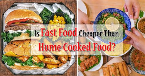 Is Fast Food Cheaper Than Home Made Food