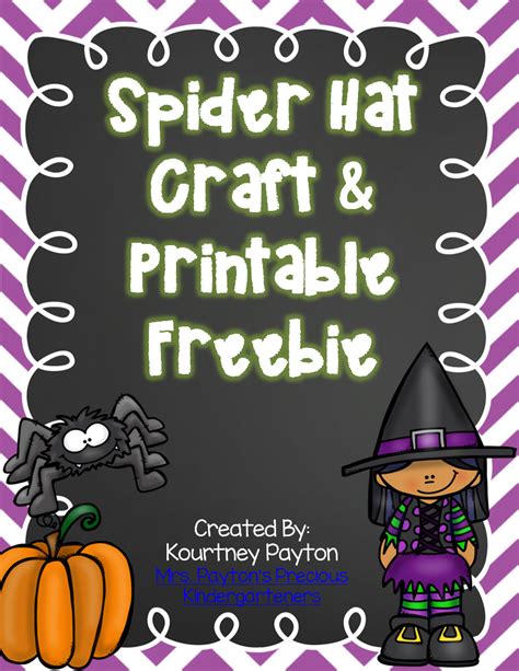 Mrs Paytons Precious Kindergarteners Spider Hats Halloween Hats