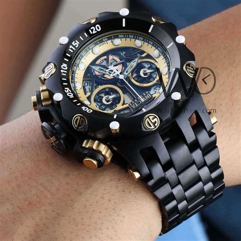 Invicta Black Watch For Men Chronograph Watches Prime