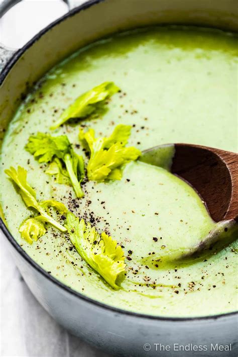 Cozy Celery Soup Easy Healthy Recipe The Endless Meal