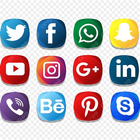 Icon Pack Clipart Png Images Social Icon Creative Color Pack Social