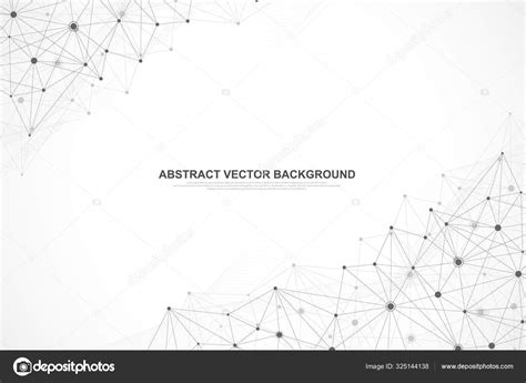 Abstract Plexus Background With Connected Lines And Dots Plexus