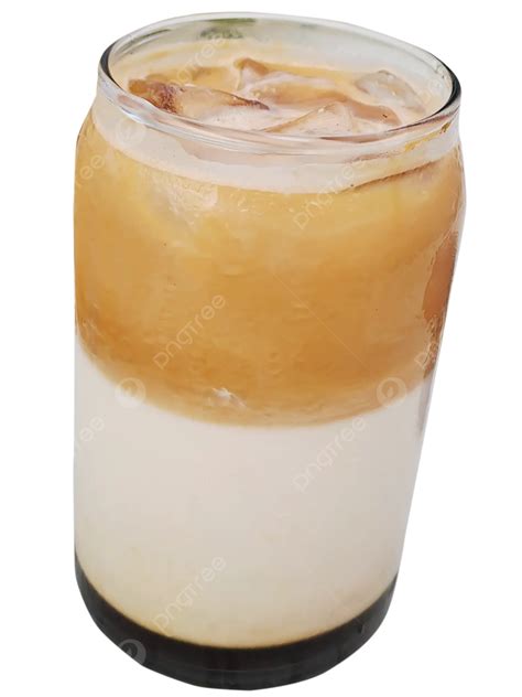 Iced Coffee With Palm Sugar Milk Coffee Milk Ice Coffee Png